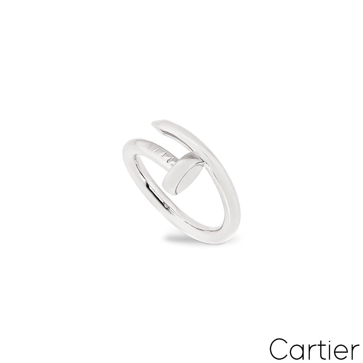 Cartier White Gold Plain Juste un Clou Ring Size 57 B4099200 Cartier White Gold Plain Juste un Clou Ring Size 57 B4099200
